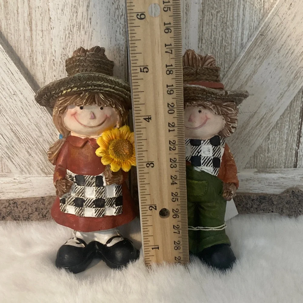 Hobby Lobby 2021 Scarecrow Figurines with Sunflower